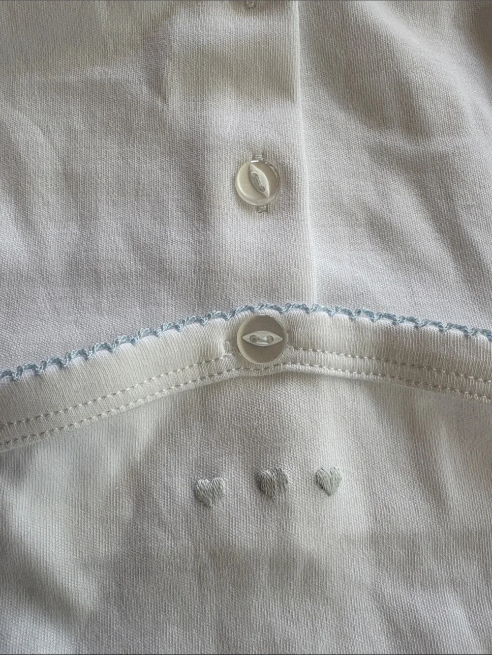 Bella Bliss White Footed One-Piece with Scalloped Peter Pan Collar NWT 6M